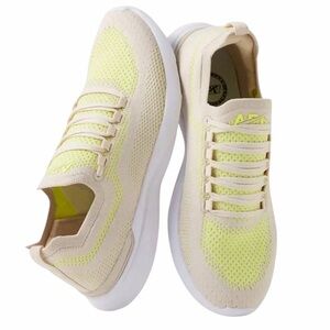 APL | Techloom Breeze Light Yellow Knit Slip-On Sneakers